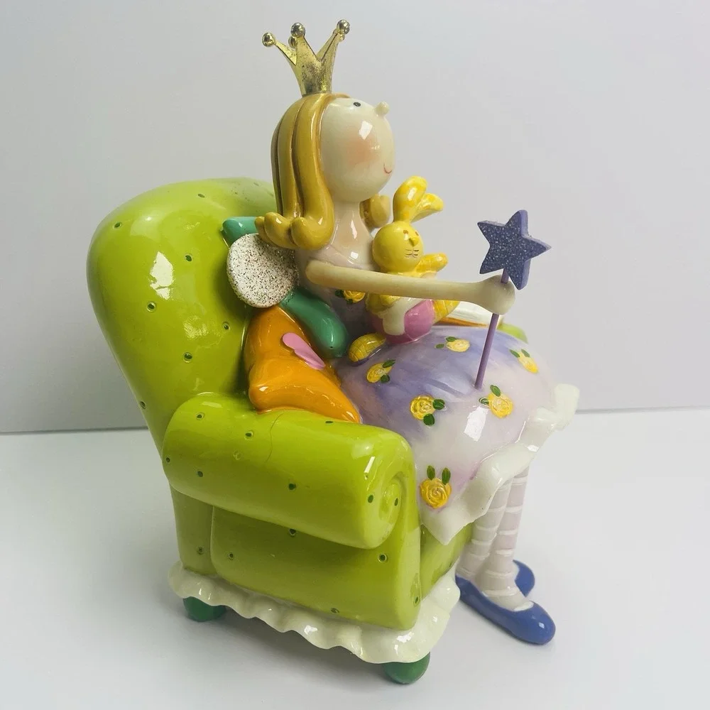 Fairy Princess‎ with Star Wand Bunny Pink and Green Coin Bank Koolitz Blowfish